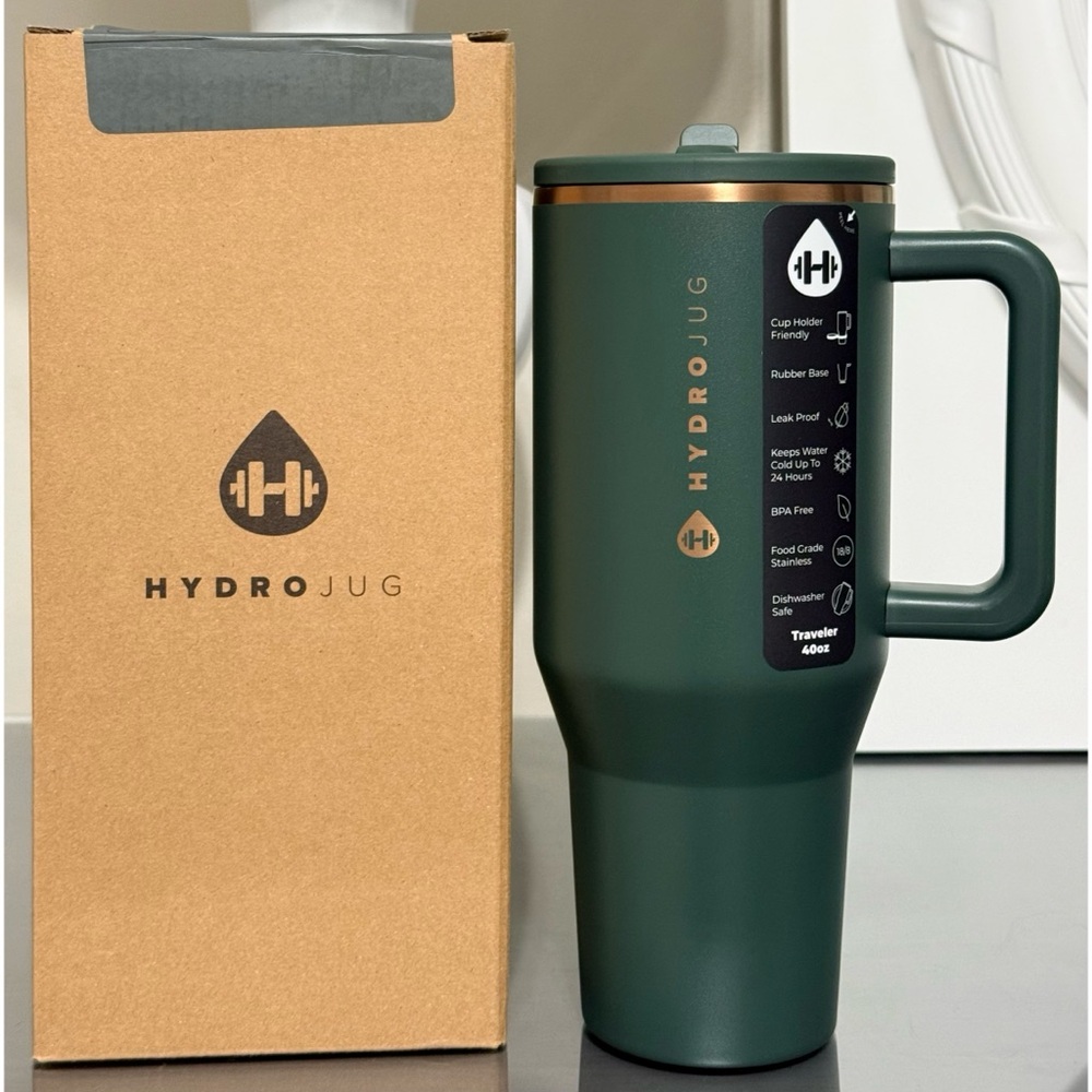 HydroJug 40oz Traveler, PINE GREEN‎
